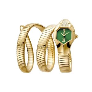 Just Cavalli Womens Green Dial Stainless Steel Analog Watch